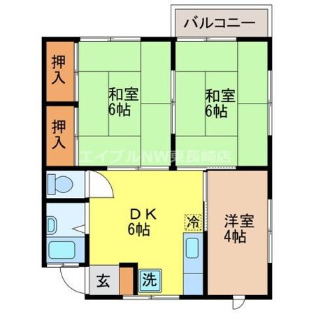 桜町駅 徒歩11分 2階の物件間取画像